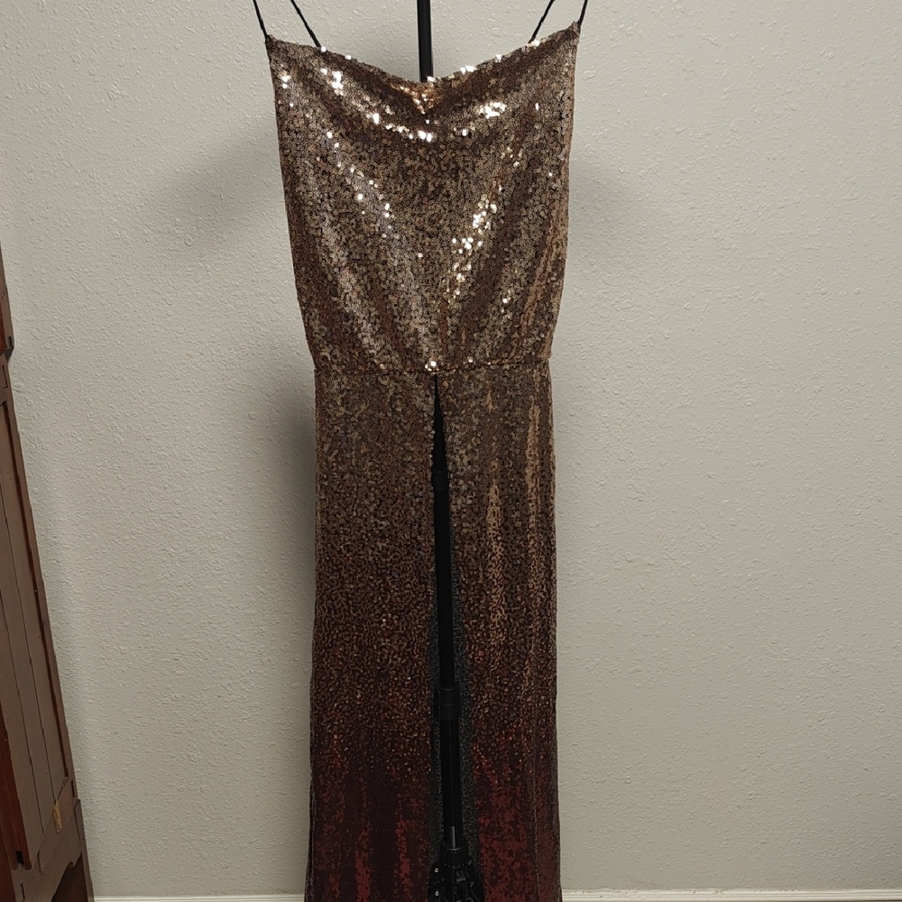 Sequin Sleeveless Gown